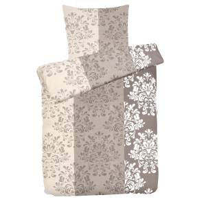 Biber Bettwäsche Barock Beige Beige - Textil - 135 x 200 x 1 cm