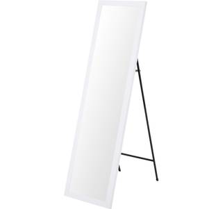 Rechteckiger Standspiegel 126 cm, weiß