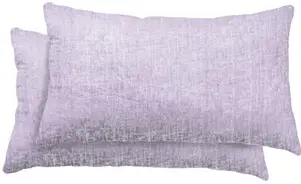 2 Kissenbezüge 40x80 cm meliert lila