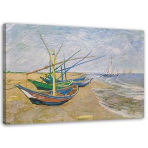 Bild Fischerboote am Strand - V van Gogh