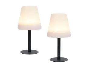 2x Solar Tischlampe ohne Strom Kabel USB