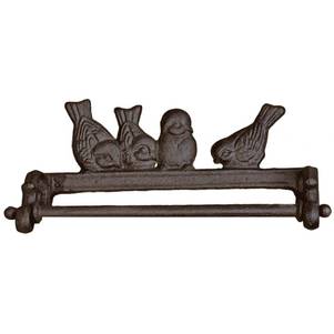 Porte torchon en fonte oiseaux