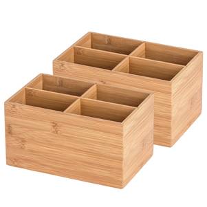 Boîtes bambou Terra I (lot de 2)