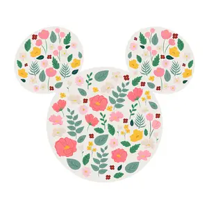 Vlies-fotobehang Mickey Head Wildflowers