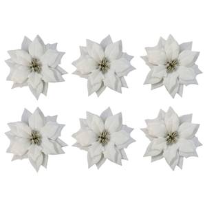 Dekoblumen Christstern (6er-Set)