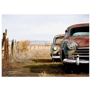 Impression sur toile Old Rusted Cars