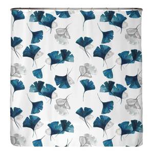 Tenda sostenibile per doccia fiori blu