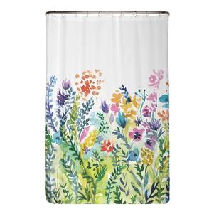 Tenda doccia sostenibile fiori colorati