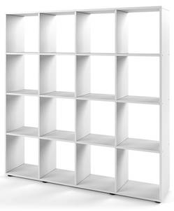 Raumteiler „Karree“ Weiß 16 Fächer