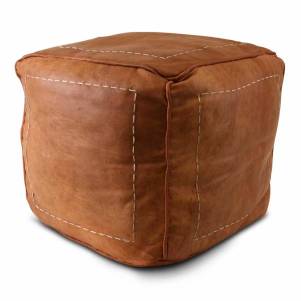 Marokkanischer Puff Leder Natur