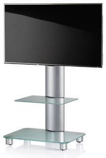 TV Möbel Bilano Silber Grau - Metall - 60 x 100 x 44 cm