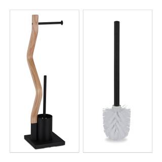 WC Garnitur Stahl & Holzoptik WC Garnitur Stahl & Holzoptik