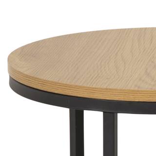 Table basse Spiro Imitation chêne sauvage / Noir