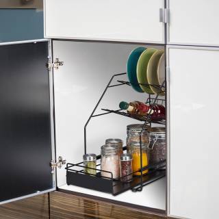 Küchenschrank Organizer Schwarz Küchenschrank Organizer Schwarz