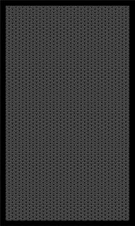 Badläufer Schwarz - Textil - 70 x 1 x 120 cm