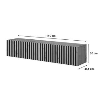 TV-Lowboard Telire Braun - Holzwerkstoff - 140 x 30 x 32 cm
