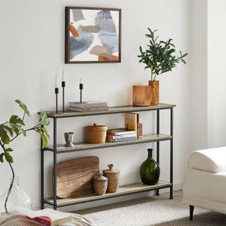 Konsolentisch FSB49-PZ Braun - Holzwerkstoff - 120 x 77 x 20 cm