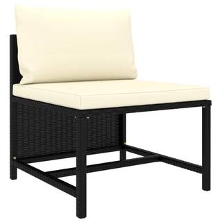 Garten-Sofa-Set Schwarz - Textil - 60 x 60 x 60 cm