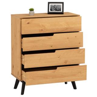 Kommode TIBOR Massivholz - Holzart/Dekor - 80 x 96 x 40 cm