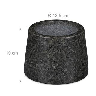 Mortier granit avec pilon pour pesto Mortier granit avec pilon pour pesto