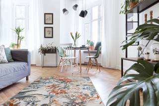Tapis Structurel Botanic 65262 Fleurs, 78 x 150 cm