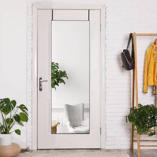 Türspiegel Lesina Schwarz - Kunststoff - 41 x 121 x 41 cm