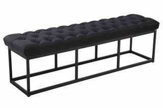 Sitzbank Amun Stoff Schwarz Sitzbank Amun Stoff Schwarz 150 cm schwarz - Schwarz - Breite: 150 cm