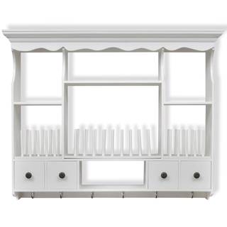 Schrank Weiß - Massivholz - Holzwerkstoff - 91 x 71 x 91 cm