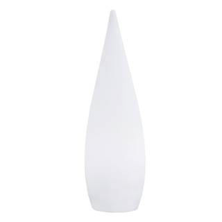 Lampadaire extérieur sans fil CLASSY Blanc - Matière plastique - 25 x 80 x 25 cm