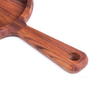 Brett und Teller (2St.) Weiß - Braun - Holzwerkstoff - 17 x 3 x 28 cm