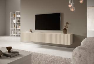 TELIRE TV-Möbel  graubeige Grau - Beige