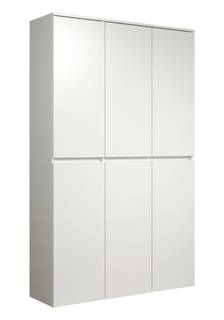 CHB Collection Armoire Blanc - Bois massif - 111 x 191 x 34 cm