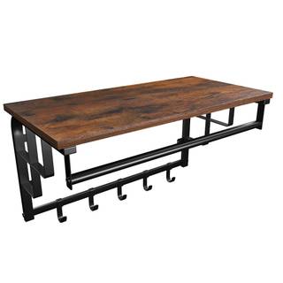 Wandgarderobe Braun - Metall - 66 x 27 x 30 cm