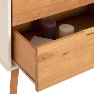 Sideboard TIVOLI Weiß - Eiche Dekor