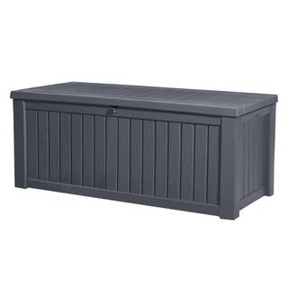 Außen-Aufbewahrungsbox Grau - Kunststoff - 152 x 63 x 152 cm