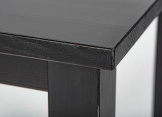 Table basse Hiltwin Noir - Bois massif - 45 x 55 x 45 cm