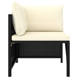 Garten-Sofa-Set Schwarz - Textil - 60 x 60 x 60 cm
