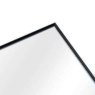 Türspiegel Lesina Schwarz - Kunststoff - 41 x 121 x 41 cm