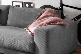 Sofa MADELINE 3-Sitzer Cord KAWOLA Sofa MADELINE 3-Sitzer Cord grau - Grau