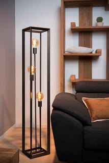THOR - Stehlampe Grau - Metall - 25 x 140 x 22 cm
