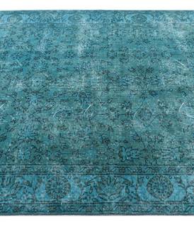 Teppich Ultra Vintage CCXXXV Blau - Textil - 145 x 1 x 254 cm