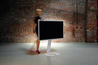 TV Ständer omega art 111-R-1 Weiß - Metall - 58 x 117 x 58 cm