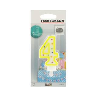 Bougie anniversaire Fackelmann Bleu - Fibres naturelles - 7 x 2 x 17 cm