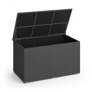Kissenbox 950L Grau - Kunststoff - 146 x 80 x 83 cm