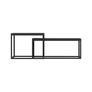 Satztisch Aabenraa Schwarz - Metall - 60 x 47 x 45 cm