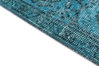 Teppich Ultra Vintage CCXXXV Blau - Textil - 145 x 1 x 254 cm