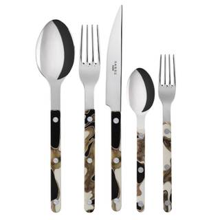 Set de 5 couverts de table, Bistrot Noir