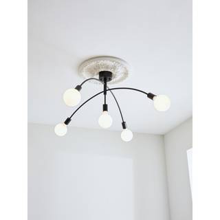 Crux Plafonnier Fer - Noir - 1 ampoule