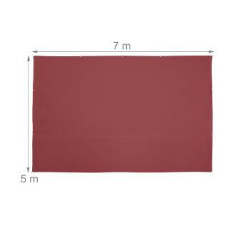 Voile d'ombrage rectangulaire brun rouge Voile d'ombrage rectangulaire brun rouge - 500 x 700 cm