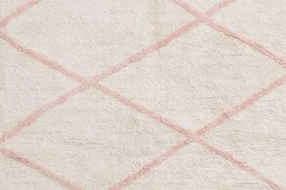 Tapis lavable en coton, FEZ Rose foncé - Textile - 140 x 200 cm